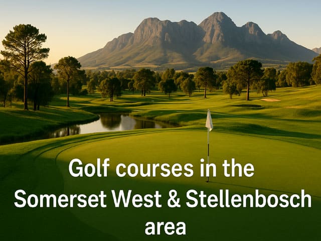 Golfplätze in Somerset West und Stellenbosch